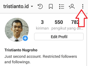 menghilangkan kolom komentar instagram