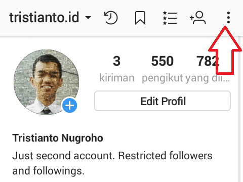 menghilangkan kolom komentar instagram