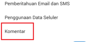 menghilangkan kolom komentar instagram