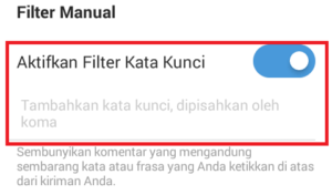 menghilangkan kolom komentar instagram