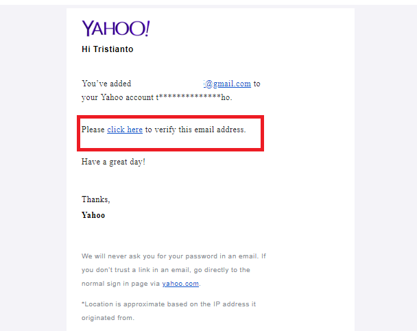 Cara mengamankan akun Yahoo dengan alamat email pemulihan 15