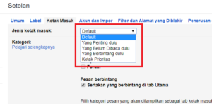 Cara mengubah tampilan kotak masuk Gmail Berdasarkan 