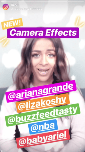 Cara Menggunakan Filter Instagram yang di Desain Ariana Grande, dan Artis Lain 31