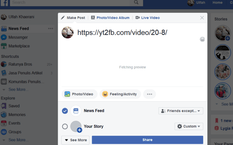 Bisakah membuat video youtube autoplay di facebook? 25