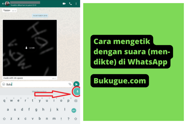 Cara mengetik dengan suara (men-dikte) di WhatsApp