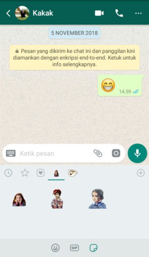 Gambar 13. Stiker Pribadi Siap Digunakan