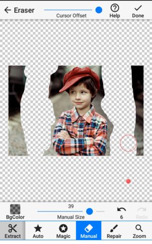 Gambar 6. Proses Menghapus Background Foto