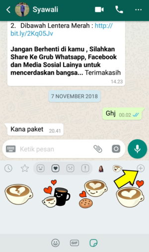Gambar 9. Stiker Bawaan