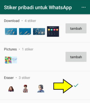 Gambar 12. Pilihan Stiker