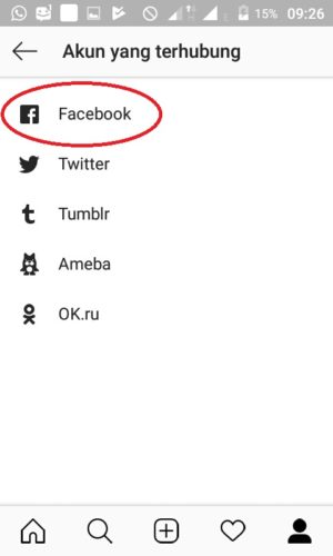 Berbagai macam platform yang dapat ditautkan oleh Instagram