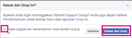 Laman konfirmasi