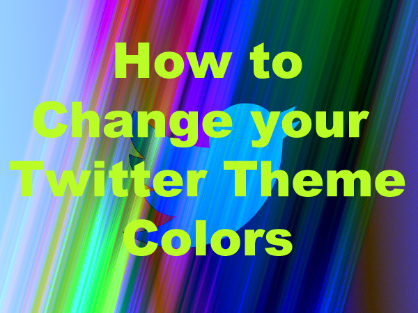 Cara merubah warna background atau tema Twitter