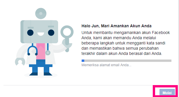Laman tinjauan akun