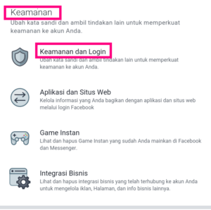 Pengaturan keamanan