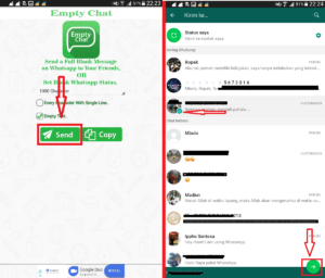 Cara membuat text kosong/blank di Info dan Chat Whatsapp 37