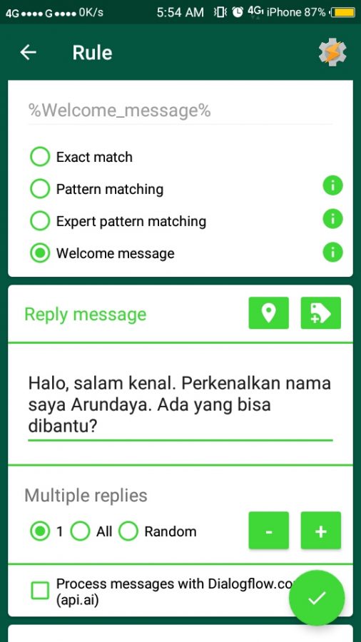 Aplikasi bot Whatsapp untuk auto-reply pesan otomatis 11