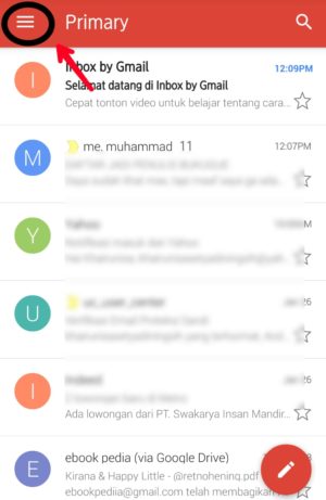 Cara membuka email Yahoo di HP 10