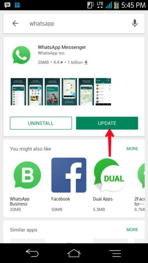 Cara mudah perbaharui aplikasi WhatsApp ke versi paling baru 2 Tap update