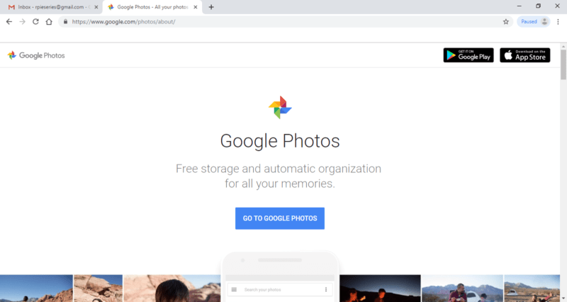 Tampilan google photos