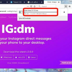 Tunggu proses download hingga selesai
