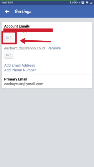 Cara untuk menyembunyikan emailmu di profil facebook 25