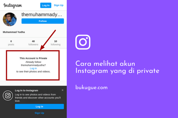 Cara melihat Instagram yang di private
