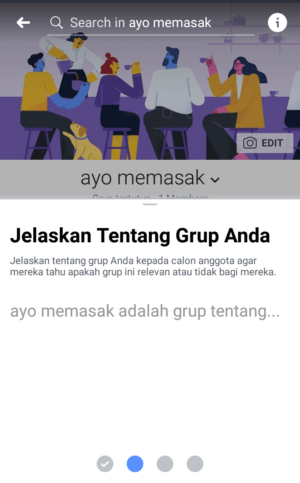 Gambar 8. Melengkapi info grup