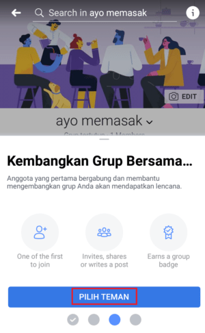 Gambar 9. Melengkapi info grup