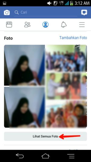 Di menu foto tap lihat semua foto