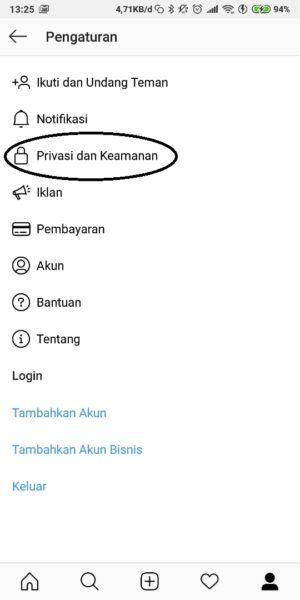 tap privasi dan keamanan