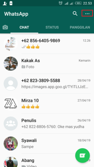 Gambar 1. Chat wa