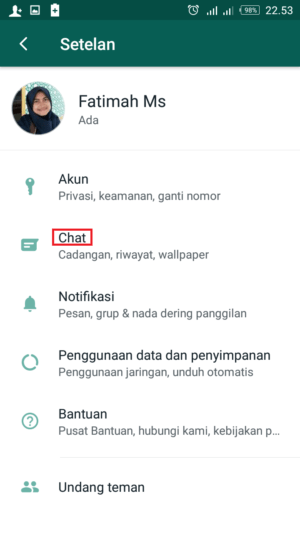 Gambar 2. Setelan