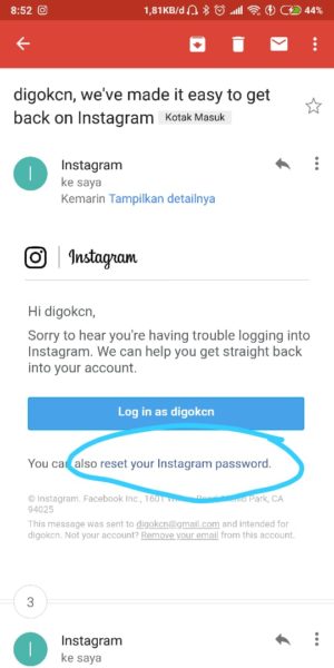 Cara mengembalikan akun Instagram yang di hack atau di bajak 4
