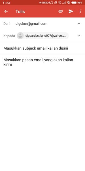 Halaman Pembuatan Email Baru
