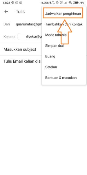 Cara setting pengiriman email terjadwal di gmail 10