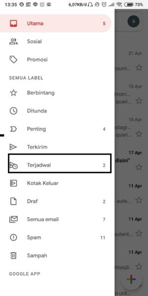 piloh terjadwal