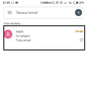 list email terjadwal