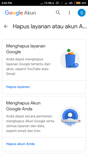 Cara menghapus akun gmail (atau akun google) 1