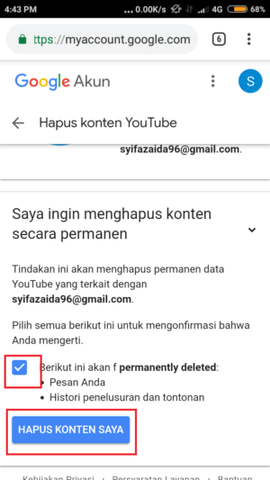 Cara menghapus akun gmail (atau akun google) 20