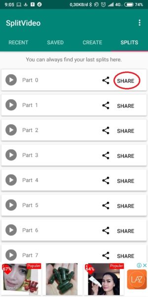 pilih share