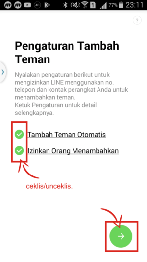 Bisakah pakai 1 akun Line di 2 HP ? 4 Checklist/Unchecklist opsi pilih teman otomatis dan izinkan orang menambahkan.