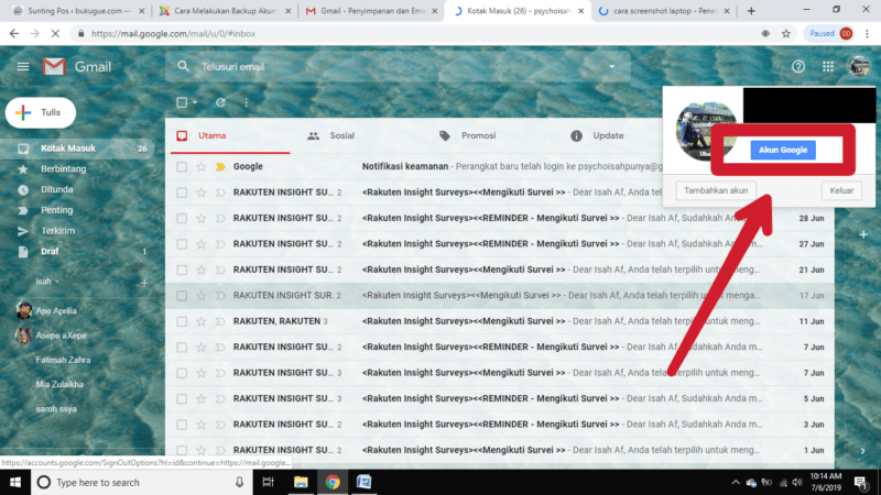 Cara mem-backup pesan email di inbox Gmail ke komputer kamu 30
