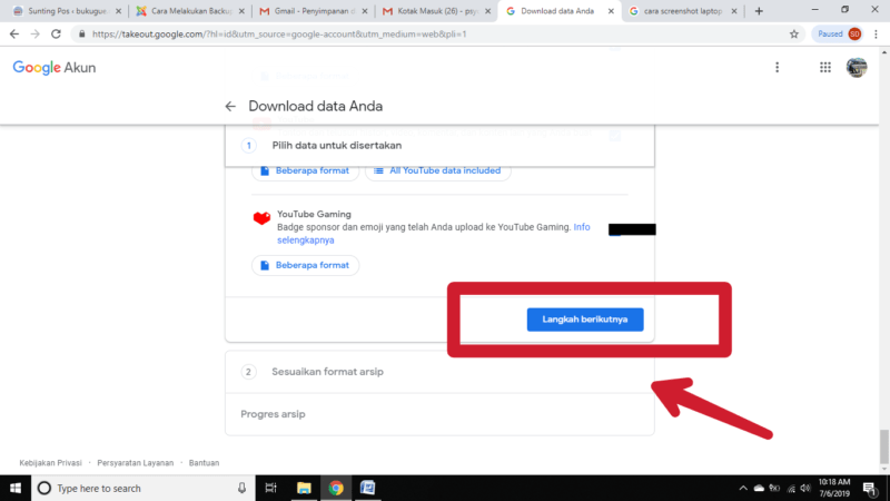 Cara mem-backup pesan email di inbox Gmail ke komputer kamu 42