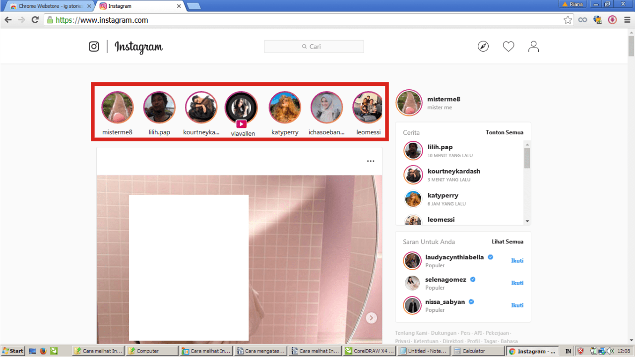 Cara melihat Instagram Story tanpa diketahui empunya story 18 Pilih bagian yang diberi tanda merah