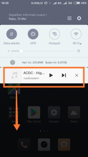 Pilih lagu yang mau diputar, lalu pause saat mulai masuk ke bagian yang mau dimasukkan.