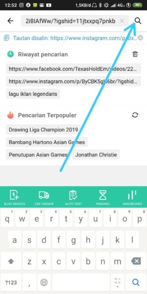 Tap Icon Kaca Pembesar