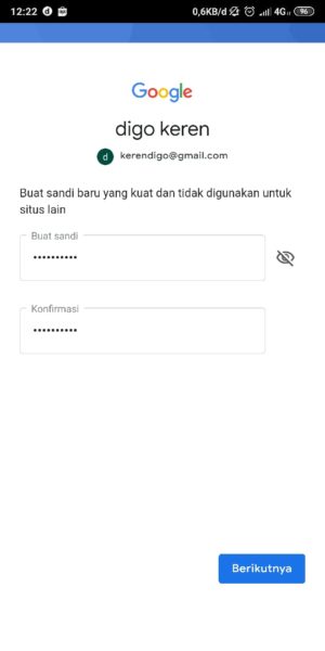 Masukkan Password Baru