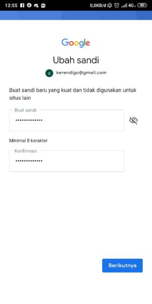 Masukkan Password Baru