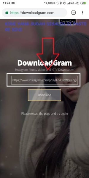 Paste Link Ke Downloadgram