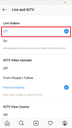 Cara mematikan notifikasi live instagram yang mengganggu 29